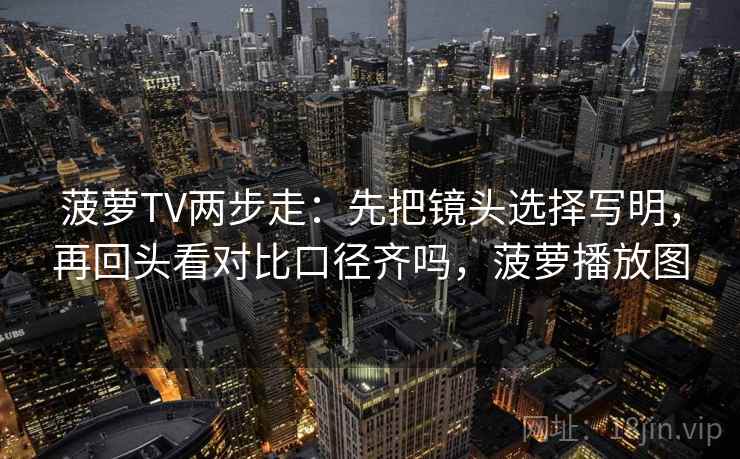 菠萝TV两步走：先把镜头选择写明，再回头看对比口径齐吗，菠萝播放图